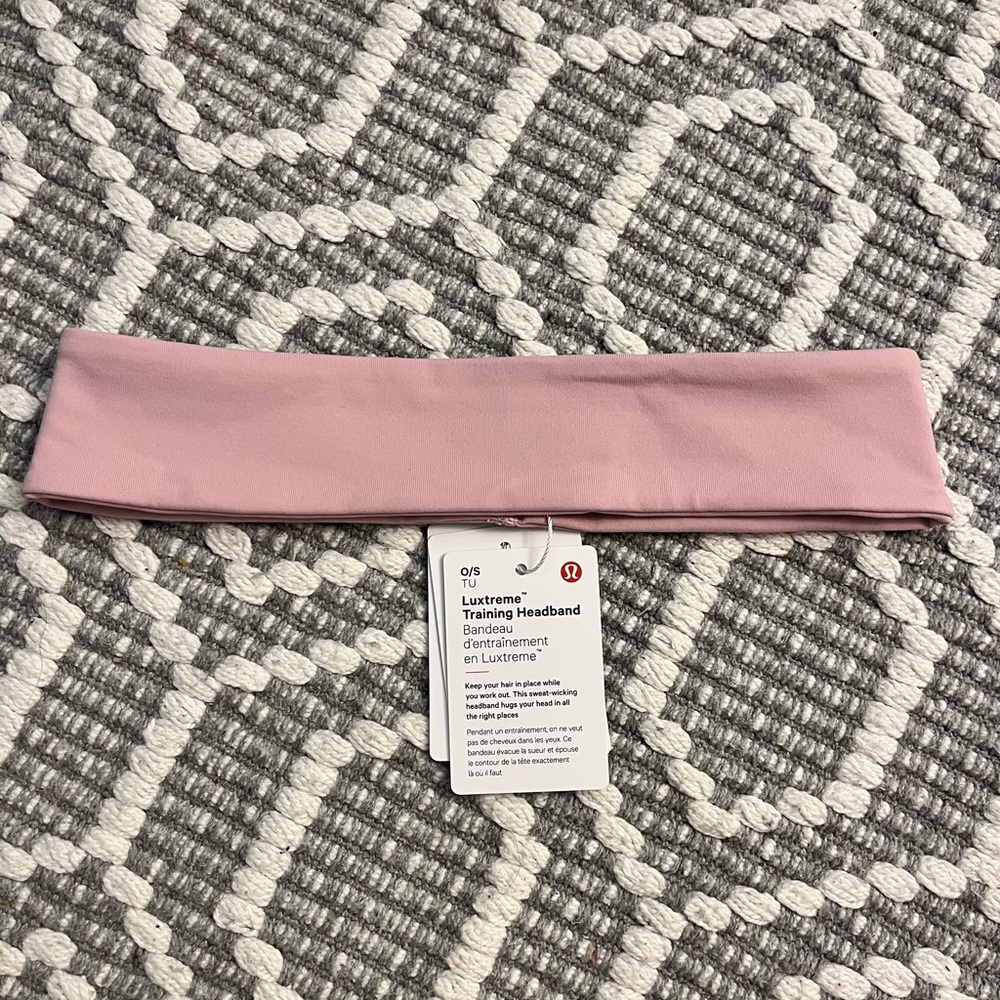 Lululemon Athletica Soft Pink Workout Headband